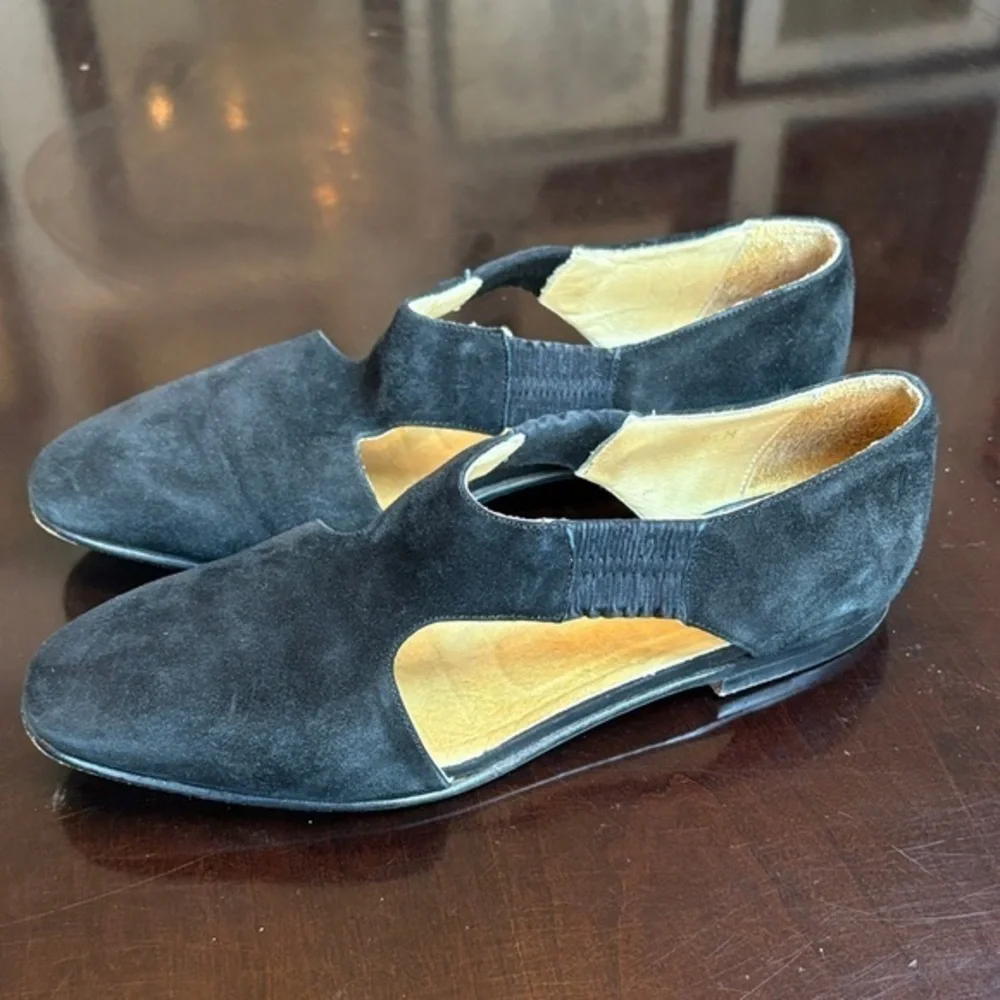 🐓 Calvin Klein Black Suede Flats: